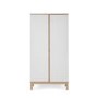 Nursery Wardrobe with Shelf in White - Astrid - Obaby