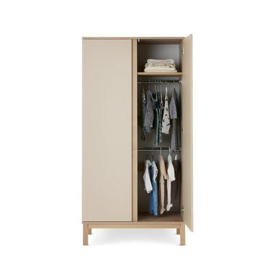 Nursery Wardrobe with Shelf in Satin - Astrid - Obaby