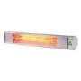 Qlima Wall Mounted Electric Patio Heater - 2kW in Silver