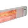 Qlima Wall Mounted Electric Patio Heater - 2kW in Silver