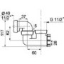 Wirquin Low Profile Bath Waste Trap