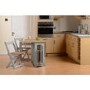 Grey and Pine Space Saving Dining Table Set and Chairs - Seats 4 - Santos