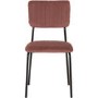 Set of 4 Pink Velvet Dining Chairs Sheldon- Seconique 