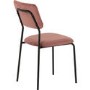 Set of 4 Pink Velvet Dining Chairs Sheldon- Seconique 