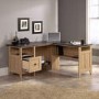 Oak Effect L Shaped Desk with Storage - Teknik Office