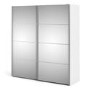 Tall Mirrored 2 Door Sliding Wardrobe - Verona