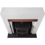 Adam Cream and Black Freestanding Electric Stove Fireplace Suite - Salzburg