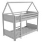 House Bunk Bed in Grey - Coco