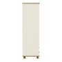 Cream and Pine Painted 2 Door Double Wardrobe with Drawers - Hamilton