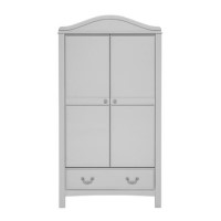 Nursery Wardrobe with Drawer in Grey - Toulouse - East Coast