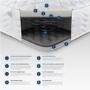 King Size Memory Foam Top and Spring Hybrid Cooling Recycled Fibre Rolled Mattress - Aspire