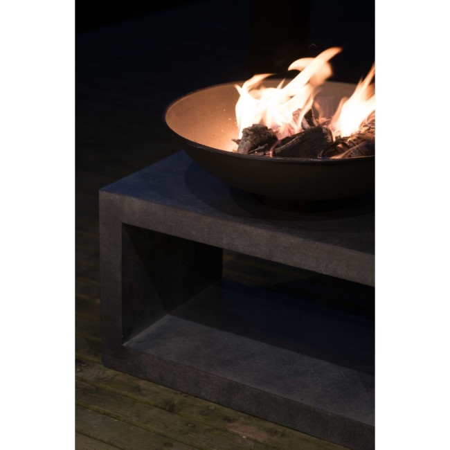 Ivyline Firebowl & Rectangle Console Cement