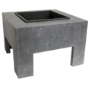 Ivyline Square Firebowl & Square Console Cement