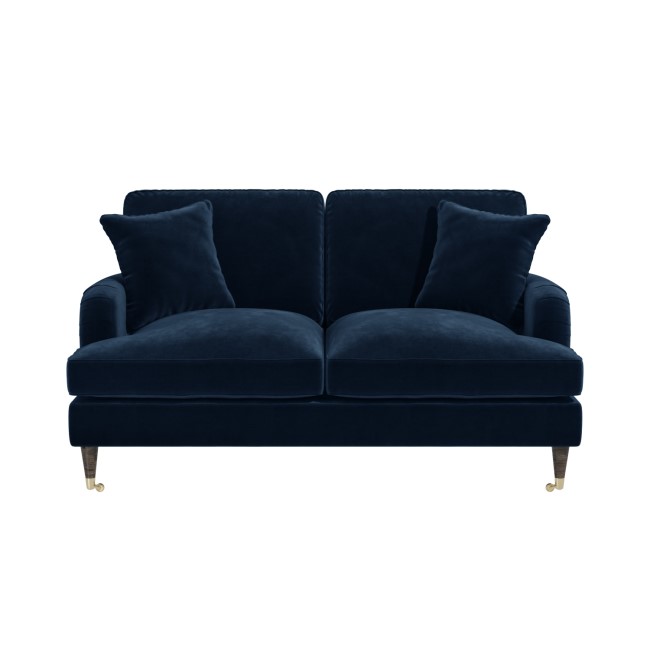 Navy Velvet 2 Seater Sofa - Payton