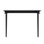 Small & Narrow Black Wall Mounted Console Table - 115cm - Ava