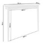 Small & Narrow White Wall Mounted Console Table - 115cm - Ava