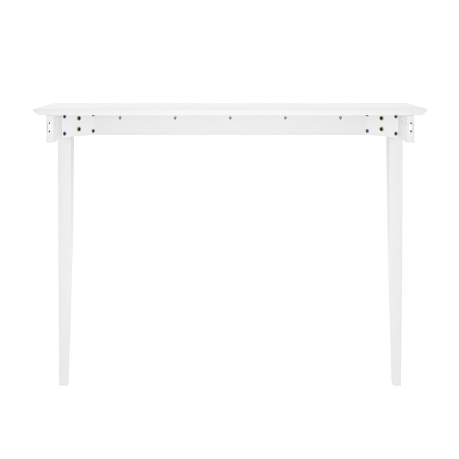 Small & Narrow White Wall Mounted Console Table - 115cm - Ava