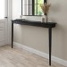 Large & Narrow Black Wall Mounted Console Table - 150cm - Ava