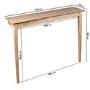 Small & Narrow Unfinished Wall Mounted Console Table - 115cm - Ava