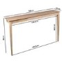 Large & Narrow Unfinished Wall Mounted Console Table - 150cm - Ava