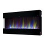 Black Wall Mounted Electric Fireplace with Open Front 60 Inch -  AmberGlo