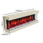 Wood Effect Inset Electric Fireplace with LED Lights 51 Inch  - Amberglo