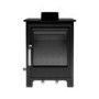 Black Cast Iron Freestanding 5Kw Multi Fuel Log Burner - 15 inch - AmberGlo