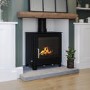 Black Cast Iron Freestanding 8.4Kw Multi Fuel Log Burner - 20 inch - AmberGlo