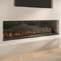 70" Media Wall Fire with Wifi & Tempered Glass Front and Sides - AmberGlo