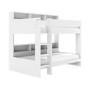 White Bunk Bed with Storage Shelves - Aire