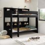 Black Bunk Bed with Storage Shelves - Aire