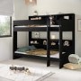 Black Bunk Bed with Storage Shelves - Aire