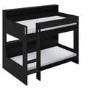 Black Bunk Bed with Storage Shelves - Aire