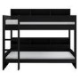 Black Bunk Bed with Storage Shelves - Aire