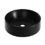 Matt Black Round Countertop Basin 388mm - Alaska