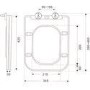 Close Coupled Rimless Closed Back Toilet with Soft Close Seat - Albi