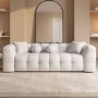 Cream Boucle 3 Seater Cloud Sofa - Alessia