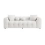 Cream Boucle 3 Seater Cloud Sofa - Alessia