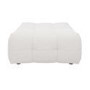 Large Cream Boucle Footstool - Alessia