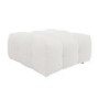 Large Cream Boucle Footstool - Alessia