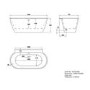 Freestanding Double Ended Back to Wall Bath 1500 x 770mm - Alto