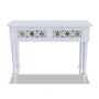 Grey Mirrored Boho Dressing Table with 2 Drawers - Alexis