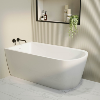 Freestanding Single Ended Left Hand Corner Bath 1500 x 800mm - Amaro