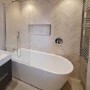 Freestanding Single Ended Left Hand Corner Bath 1650 x 800mm - Amaro