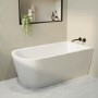 Freestanding Single Ended Right Hand Corner Bath 1500 x 800mm - Amaro