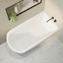 Freestanding Single Ended Right Hand Corner Bath 1500 x 800mm - Amaro