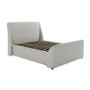 Grey Fabric Double Side-Lift Ottoman Bed - Amelia