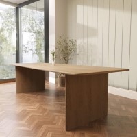 Extra Large Oak Dining Table - 240cm - Seats 10 - 12 - Mia