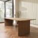 Extra Large Oak Dining Table - 240cm - Seats 10 - 12 - Mia