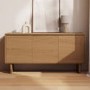 Large Rustic Oak Sideboard - 3 Doors - 150cm - Mia